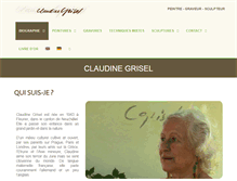 Tablet Screenshot of claudine-grisel.com